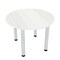 Skutchi Designs 42 in W, 42 in L, 29 in H, Engineered Wood Top, White HAR-RD-42-POST-WHCYPRESS - alternate 1